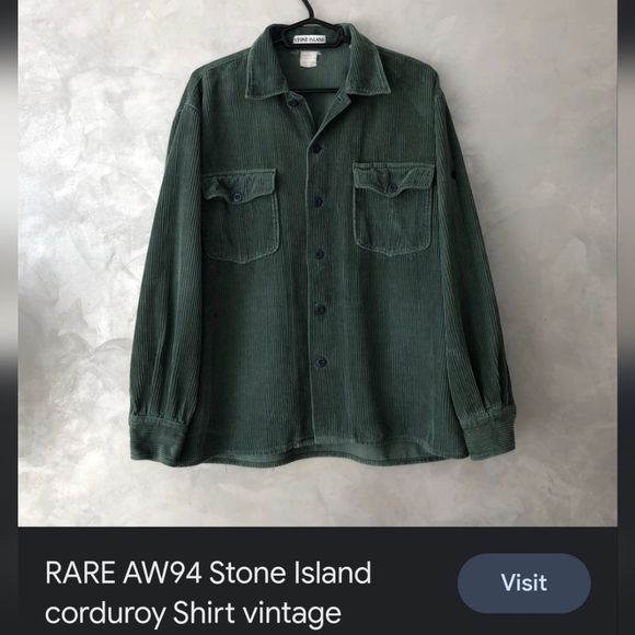 90s Green Corduroy Overshirt - Picture 13 of 14